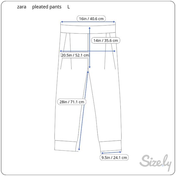 Zara Pleated Wide Leg Dress Pants Womens Size Large Cream Ecru - Picture 5 of 8